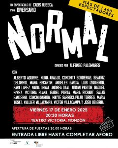 Imágen de la obra de teatro "Normal"